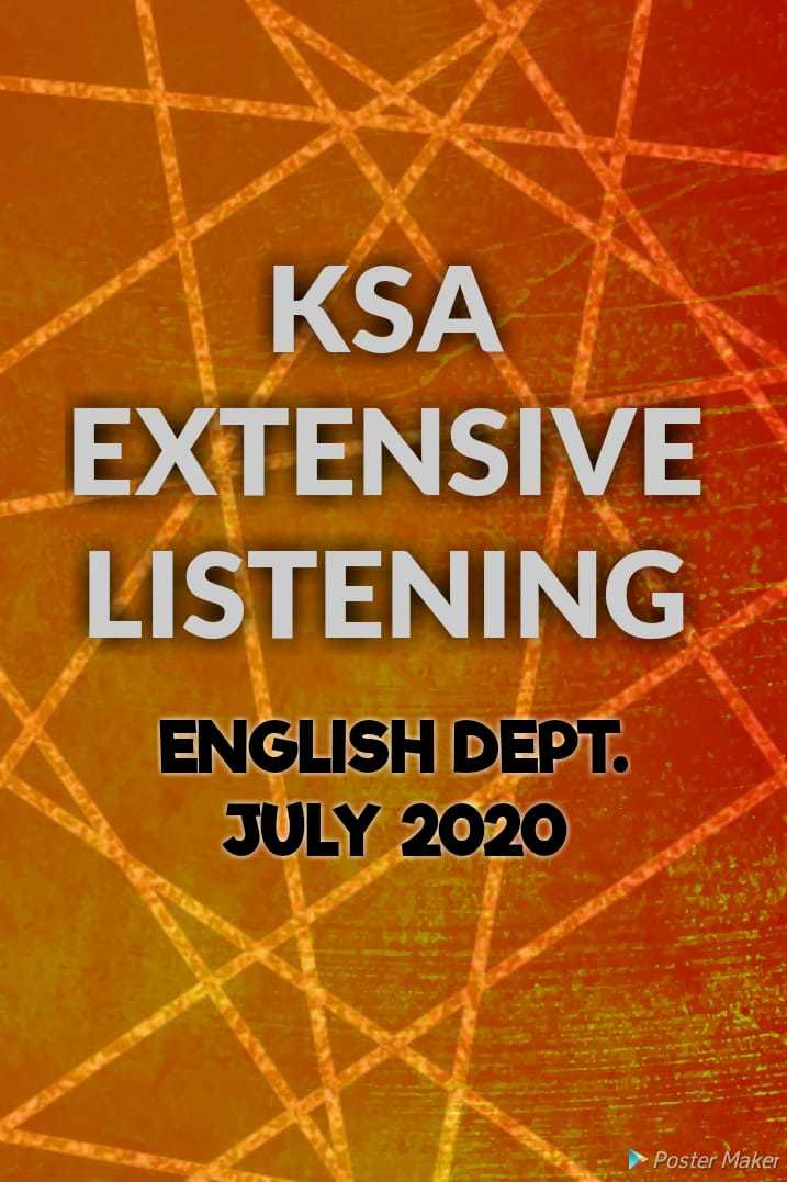 KSA EXTENSIVE LISTENING