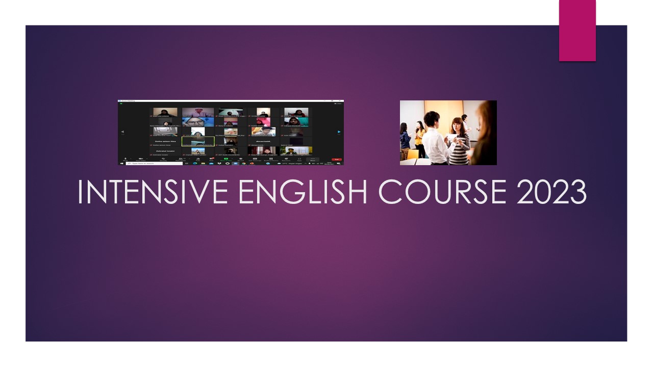 INTENSIVE ENGLISH COURSE 2023