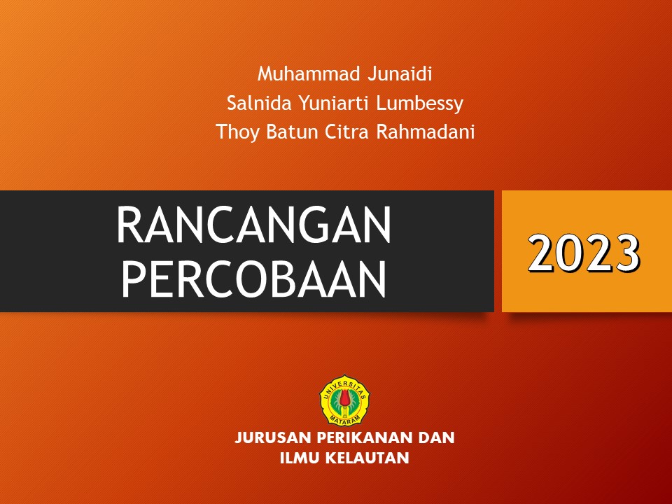 Rancangan Percobaan_2023