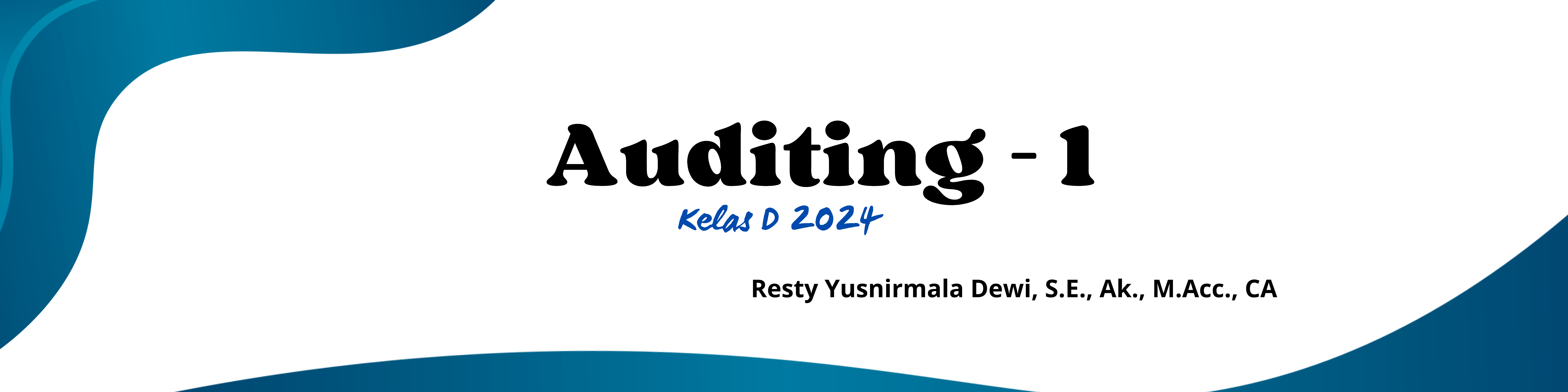 AUDITING-1 Kelas D TA 24/25